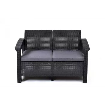 Zahradní pohovka KETER Corfu Love Seat dvoumístná šedá