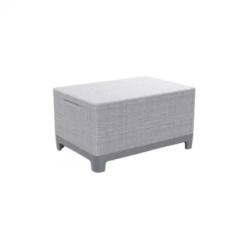 Zahradní stůl/úložná krabice KETER Scandi Storage Table světle šedá/tmavě ocelově šedá