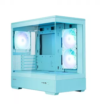 Zalman P30 V2, mATX Mini Tower PC skříň, 3 x 120mm ARGB ventilátory, mátová