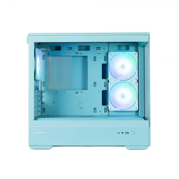 Zalman P30 V2, mATX Mini Tower PC skříň, 3 x 120mm ARGB ventilátory, mátová