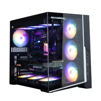 Zalman D40F, ATX Mid Tower PC skříň, 7 x 120mm FRGB ventilátory, černá