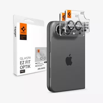 Ochrana objektivu fotoaparátu Spigen Glas.Tr Camera EZ FIT Optik Pro pro Apple iPhone Fold bílá 2 ks