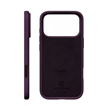Pouzdro MagSafe Crong Color Cover Magnetic pro iPhone 18 Pro / 17 Pro, švestkové