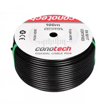 CONOTECH NS-557 koaxiální kabel NS113TRI HQ PE s gelem plněný černý 100m