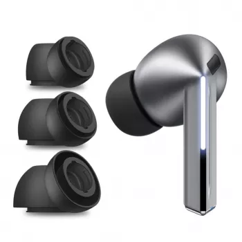 Tech-Protect náušníky pro Samsung Galaxy Buds 3 Pro ve velikostech S / M / L – černé (3 ks)