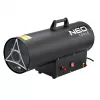 NEO TOOLS 90-085-01 Gas Heater 50 kW with Thermostat, IPX4, LPG, 1000 m³/h Airflow, Includes Regulator and Hose