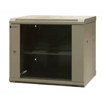 EMITER EM/AS6409X 9U nástěnný síťový rozvaděč 600x450x500 mm s dvířky z tvrzeného skla