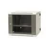 EMITER EM/AH6509 19 inch 9U Wall-Mount Split Cabinet with Tempered Glass Door, 600x550x500 mm, Black
