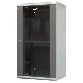 EMITER EM/AP6422 22U nástěnný rack 600x450x1083mm s prosklenými předními dvířky