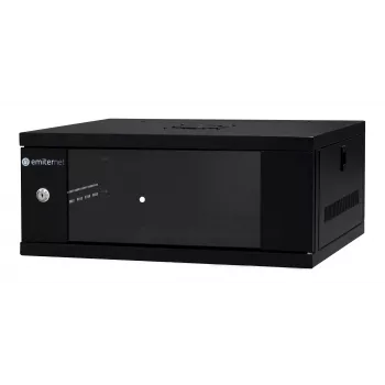 EMITER EM/SH02B5404-08 nástěnný síťový rozvaděč 19 inch 4U 550x450x230 mm skleněné dveře