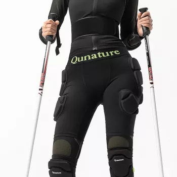 Chrániče boků Qunature Ski - Advanced L lyžování snowboard bruslení - černé