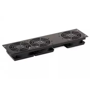 Ventilační panel do racku SIGNAL A19-3W 19 inch 1U se 3 ventilátory, 230 V, černý