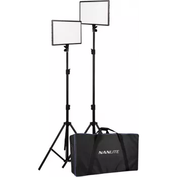 Bi-Color LED panelová sada Nanlite LUMIPAD 25 2KIT se stojany a taškou