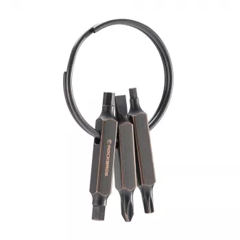 Multitool Rockbros VK-ARCO3 ROAD TO SKY brelok 6w1 - brązowy