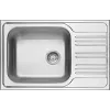 DEANTE ZEX 311B Nerezový dřez s 1 dřezem a odkapávací plochou, nerez, reverzibilní, 780x435 mm