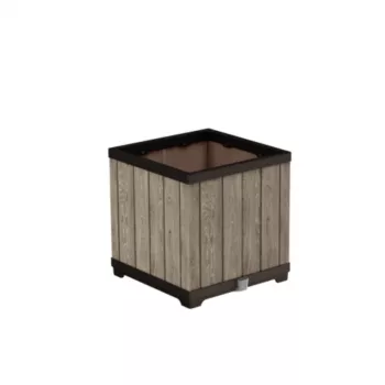 KETER Deco čtvercový květináč Ashwood