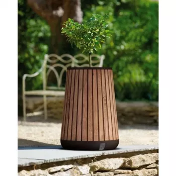 Vysoký květináč KETER Deco Conic Planter Tall Venetian Brown