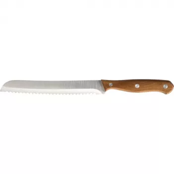LAMART LT2080 Acacia Wood Knife Block Set, 5 Stainless Steel Knives