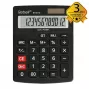 Polostolní kalkulačka REBELL RE-8118-12 BX, 12místný skloněný LCD, duální napájení solární a bateriové, černá