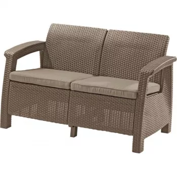 Zahradní dvoumístná pohovka KETER Corfu Love Seat béžová