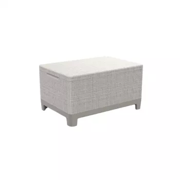 Zahradní stůl/úložná krabice KETER Scandi Storage Table kamenitě šedá/světle béžová
