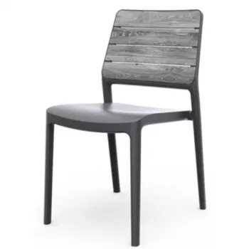 KETER zahradní židle Deco Porto světle šedá/šedá