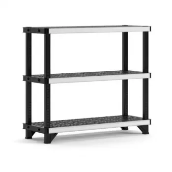 KETER Regál se 3 policemi Fused 122,1x45,7x105,8cm černý