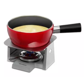 Trisa Swiss Cross Stone Sada na fondue 2,5L, 6 vidliček, kameninový hrnec s rechaudem a hořákem (7579.75)