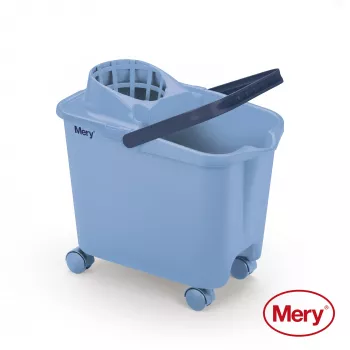 Kbelík MERY 14L s nasazovacími kolečky modrý
