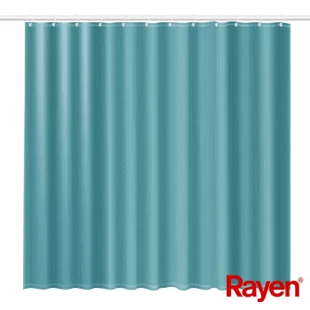 RAYEN Sprchový závěs 180x200cm světle modrý, polyester