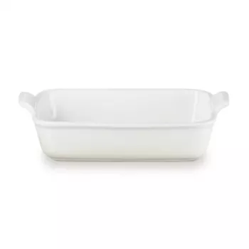 Le Creuset Rectangular Heritage Stoneware 26x19cm / 2,4L white