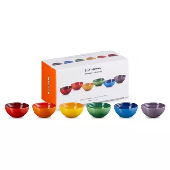 Sada 6 kameninových misek LE CREUSET 330ml v různých barvách