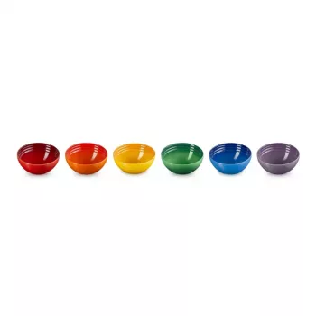 Sada 6 kameninových misek LE CREUSET 330ml v různých barvách
