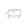 Zahradní stůl / úložná krabice KETER Scandi Storage Table šedá