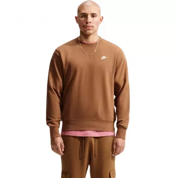 Pánská mikina Nike Club FT světle hnědá FN3888 270 2XL