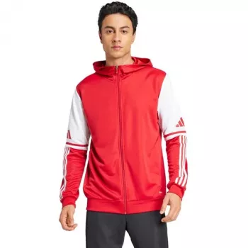 Pánská mikina s kapucí adidas Squadra 25 červená JD2990 M