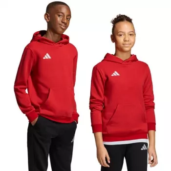 adidas Entrada 26 Hoody children's sweatshirt red JZ6568 128cm