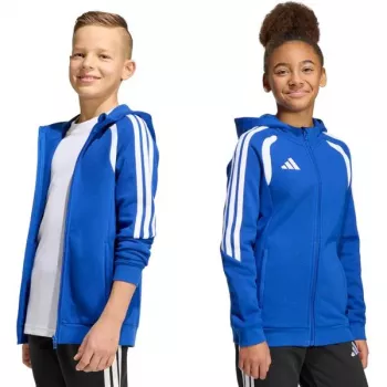 adidas Tiro 26 League Sweat Full Zip Hoodie children's sweatshirt blue KF9102 164cm