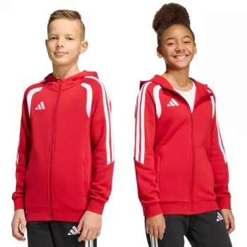 adidas Tiro 26 League Sweat Full Zip Hoodie children's sweatshirt red KF9101 152cm
