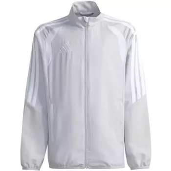Dětská mikina adidas Tiro 26 League Presentation světle šedá JZ9053 164 cm