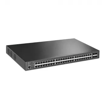 TP-Link JetStream TL-SG3452XP síťový přepínač spravovaný L2+ Gigabit Ethernet (10/100/1000) s podporou PoE 1U černý