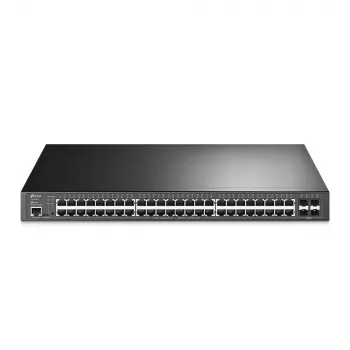 TP-Link JetStream TL-SG3452XP síťový přepínač spravovaný L2+ Gigabit Ethernet (10/100/1000) s podporou PoE 1U černý