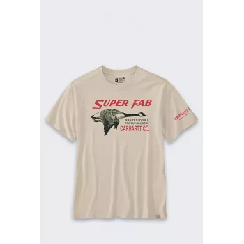 Tričko s potiskem Carhartt Lightweight Graphic Fab Oat Milk