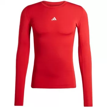 Pánské tričko adidas Techfit Long Sleeve Tee, červené, JP2926, 2XL