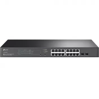 TP-Link JetStream TL-SG2218P síťový switch Managed L2/L2+ Gigabit Ethernet (10/100/1000) s podporou PoE 1U černý