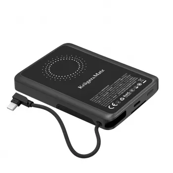 KRUGER & MATZ KM0916 power banka 10000 mAh s Quick Charge 3.0 a Power Delivery 3.0, černá