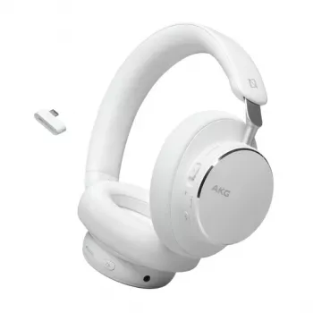 AKG N9 Hybrid bezdrátová over-ear sluchátka s adaptivním ANC, Bluetooth 5.3 – bílá