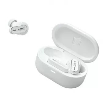 Bezdrátová sluchátka do uší AKG N5 Hybrid s potlačením hluku, bílá, Bluetooth 5.3