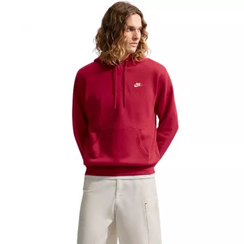 Pánská mikina s kapucí Nike Club Fleece University Red 2XL
