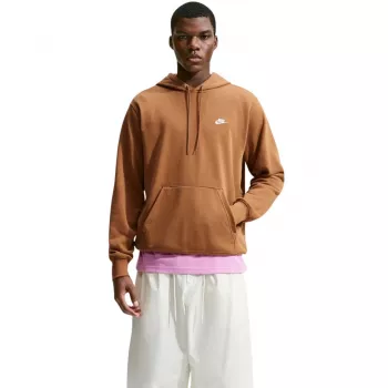 Pánská mikina s kapucí Nike Club FT PO Hoodie Pecan L